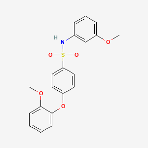 4-(2-methoxyphenoxy)-N-(3-methoxyphenyl)benzenesulfonamide