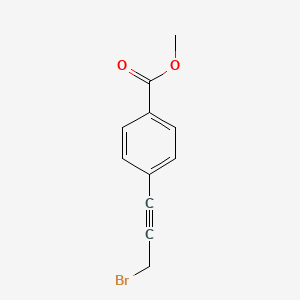 molecular formula C11H9BrO2 B3274701 4-(3-溴丙-1-炔-1-基)苯甲酸甲酯 CAS No. 61266-35-1