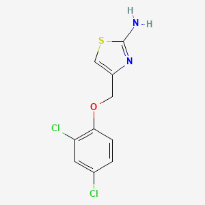 molecular formula C10H8Cl2N2OS B3274724 4-(2,4-Dichloro-phenoxymethyl)-thiazol-2-ylamine CAS No. 612802-16-1