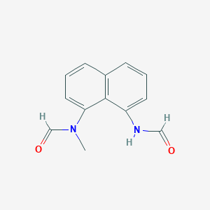 molecular formula C13H12N2O2 B3274732 N-(8-Formamidonaphthalen-1-YL)-N-methylformamide CAS No. 61289-65-4
