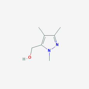 molecular formula C7H12N2O B3274741 (1,3,4-Trimethyl-1H-pyrazol-5-yl)methanol CAS No. 61322-49-4