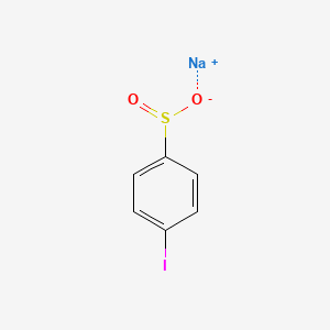 molecular formula C6H4INaO2S B3274773 Sodium 4-iodobenzenesulphinate CAS No. 61404-98-6