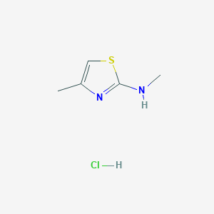 molecular formula C5H9ClN2S B3274780 N,4-Dimethylthiazol-2-amine hydrochloride CAS No. 6142-17-2