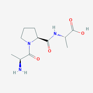 molecular formula C11H19N3O4 B3274784 H-丙氨酸-脯氨酸-丙氨酸-OH CAS No. 61430-14-6