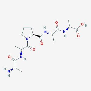 molecular formula C17H29N5O6 B3274786 H-丙氨酸-丙氨酸-脯氨酸-丙氨酸-丙氨酸-OH CAS No. 61430-17-9