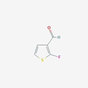 molecular formula C5H3FOS B3274796 2-Fluorothiophene-3-carbaldehyde CAS No. 614729-71-4