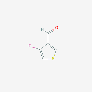 molecular formula C5H3FOS B3274799 4-Fluorothiophene-3-carbaldehyde CAS No. 614729-75-8