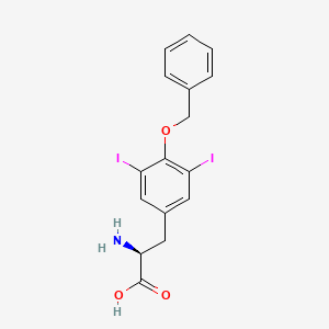 molecular formula C16H15I2NO3 B3274832 O-Benzyl-3,5-diiodo-L-tyrosine CAS No. 61505-37-1