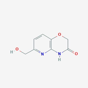 molecular formula C8H8N2O3 B3274845 6-(Hydroxymethyl)-2H-pyrido[3,2-b][1,4]oxazin-3(4H)-one CAS No. 615568-38-2