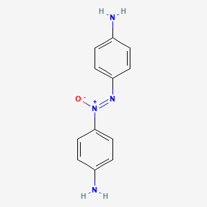 molecular formula C12H12N4O B3274865 Benzenamine, 4,4'-azoxybis- CAS No. 61594-51-2