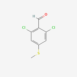 molecular formula C8H6Cl2OS B3274866 2,6-Dichloro-4-(methylthio)benzaldehyde CAS No. 616196-04-4