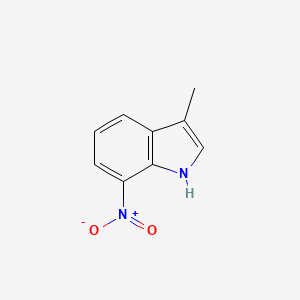 molecular formula C9H8N2O2 B3275002 3-甲基-7-硝基-1H-吲哚 CAS No. 61861-90-3