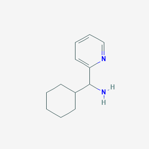 molecular formula C12H18N2 B3275034 Cyclohexyl(pyridin-2-yl)methanamine CAS No. 61890-26-4