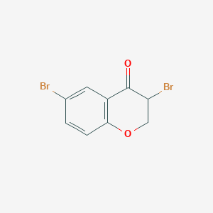 4H-1-Benzopyran-4-one, 3,6-dibromo-2,3-dihydro-