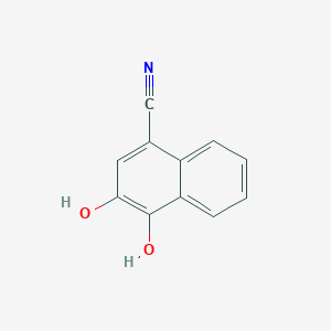 molecular formula C11H7NO2 B3275069 1-Naphthalenecarbonitrile, 3,4-dihydroxy- CAS No. 61978-47-0