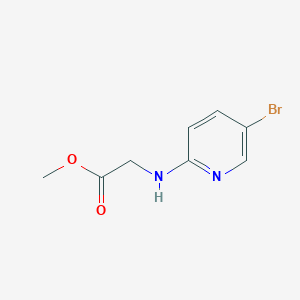 molecular formula C8H9BrN2O2 B3275094 Methyl 2-[(5-bromopyridin-2-yl)amino]acetate CAS No. 620175-59-9