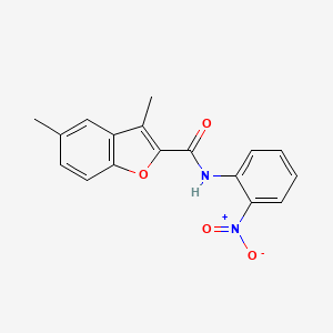 3,5-dimethyl-N-(2-nitrophenyl)-1-benzofuran-2-carboxamide