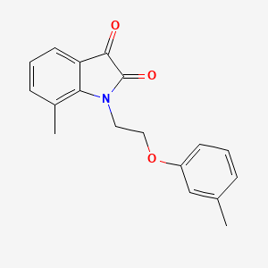 molecular formula C18H17NO3 B3275170 7-Methyl-1-(2-m-tolyloxy-ethyl)-1H-indole-2,3-dione CAS No. 620932-11-8