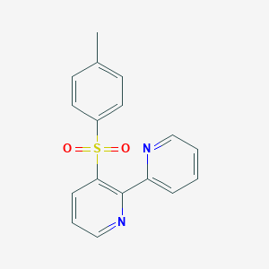 molecular formula C17H14N2O2S B3275221 Bipyridine, [(4-methylphenyl)sulfonyl]- CAS No. 62146-85-4
