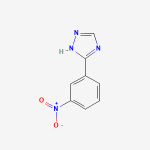 molecular formula C8H6N4O2 B3275248 3-(3-硝基苯基)-1H-1,2,4-三唑 CAS No. 6219-53-0