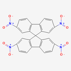 molecular formula C25H12N4O8 B3275257 9,9'-Spirobi[9H-fluorene], 2,2',7,7'-tetranitro- CAS No. 622011-36-3
