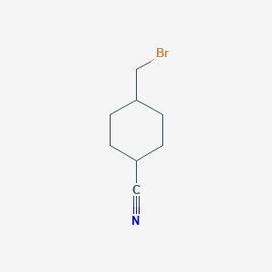 molecular formula C8H12BrN B3275277 4-(Bromomethyl)cyclohexane-1-carbonitrile CAS No. 62221-23-2