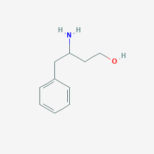 molecular formula C10H15NO B3275296 3-Amino-4-phenylbutan-1-ol CAS No. 62247-37-4