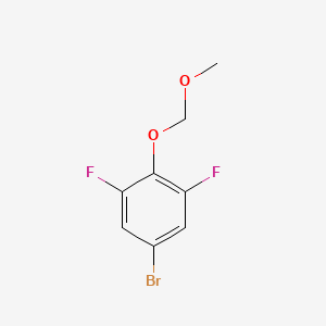 molecular formula C8H7BrF2O2 B3275322 5-Bromo-1,3-difluoro-2-(methoxymethoxy)benzene CAS No. 623148-02-7