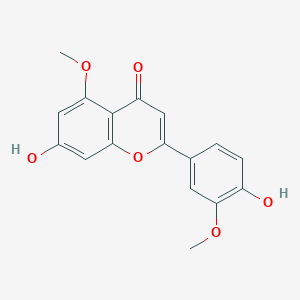 molecular formula C17H14O6 B3275340 Chrysoeriol 5-methyl ether CAS No. 62346-14-9