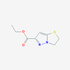 molecular formula C8H10N2O2S B3275345 Ethyl 2,3-dihydropyrazolo[5,1-b]thiazole-6-carboxylate CAS No. 623565-41-3