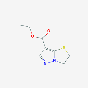 molecular formula C8H10N2O2S B3275346 Ethyl 2,3-dihydropyrazolo[5,1-b]thiazole-7-carboxylate CAS No. 623565-42-4