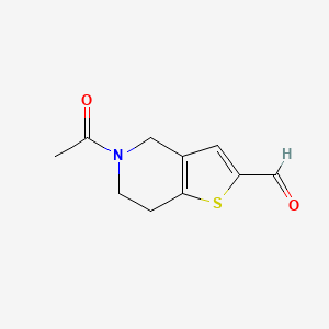 5-acetyl-4H,5H,6H,7H-thieno[3,2-c]pyridine-2-carbaldehyde