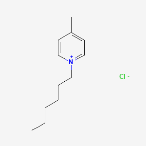molecular formula C12H20ClN B3275386 1-Hexyl-4-methylpyridin-1-ium chloride CAS No. 62409-49-8