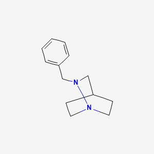 molecular formula C13H18N2 B3275392 2-Benzyl-1,2-diazabicyclo[2.2.2]octane CAS No. 6241-87-8