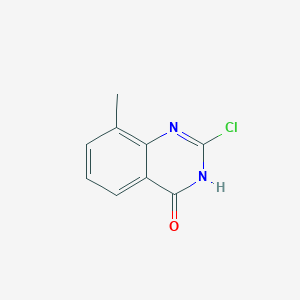 molecular formula C9H7ClN2O B3275406 2-Chloro-8-methylquinazolin-4(3H)-one CAS No. 62484-40-6