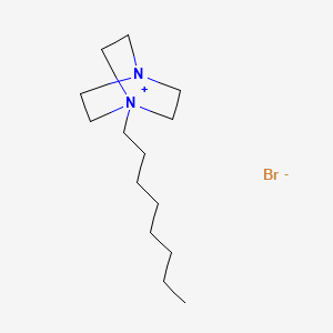 molecular formula C14H29BrN2 B3275520 4-Aza-1-azoniabicyclo[2.2.2]octane, 1-octyl-, bromide CAS No. 62634-05-3