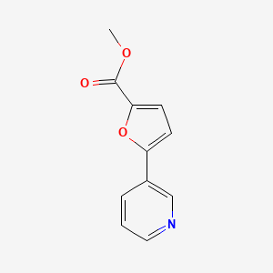 molecular formula C11H9NO3 B3275528 Methyl 5-(pyridin-3-yl)furan-2-carboxylate CAS No. 62642-13-1