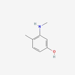 molecular formula C8H11NO B3275538 4-Methyl-3-(methylamino)phenol CAS No. 6265-13-0