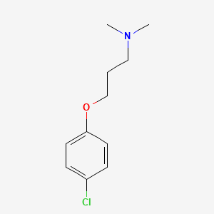 molecular formula C11H16ClNO B3275594 3-(4-chlorophenoxy)-N,N-dimethylpropan-1-amine CAS No. 627039-98-9