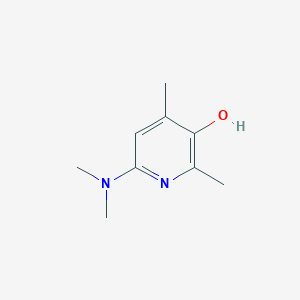 molecular formula C9H14N2O B3275598 2,4-Dimethyl-6-(dimethylamino)-3-pyridinol CAS No. 627098-02-6