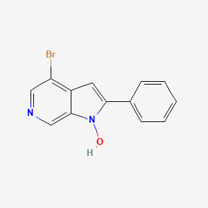 molecular formula C13H9BrN2O B3275622 4-Bromo-2-phenyl-1H-pyrrolo[2,3-c]pyridin-1-ol CAS No. 627510-83-2