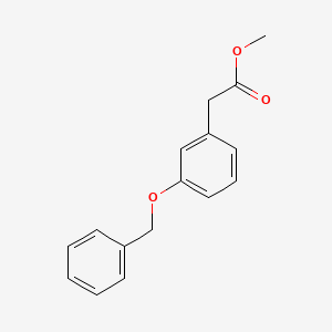 molecular formula C16H16O3 B3275632 3-Benzyloxyphenylacetic acid methyl ester CAS No. 62769-42-0