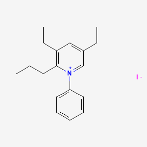 molecular formula C18H24IN B3275636 3,5-Diethyl-1-phenyl-2-propylpyridin-1-ium iodide CAS No. 6277-85-6