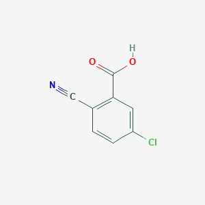 molecular formula C8H4ClNO2 B3275656 5-Chloro-2-cyanobenzoic acid CAS No. 628262-86-2