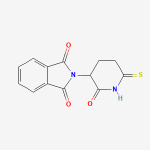 molecular formula C13H10N2O3S B3275683 2-(2-Oxo-6-thioxo-3-piperidinyl)-1H-isoindole-1,3(2H)-dione CAS No. 628337-03-1
