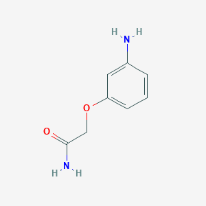 molecular formula C8H10N2O2 B3275720 2-(3-Aminophenoxy)acetamide CAS No. 62877-06-9