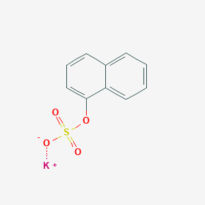 molecular formula C10H7KO4S B3275765 Potassium;naphthalen-1-yl sulfate CAS No. 6295-74-5