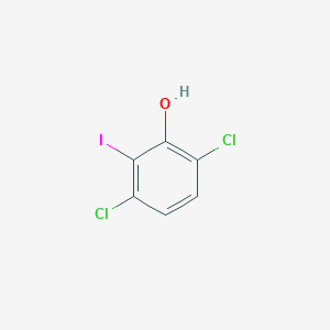 molecular formula C6H3Cl2IO B3275870 3,6-Dichloro-2-iodophenol CAS No. 63086-16-8
