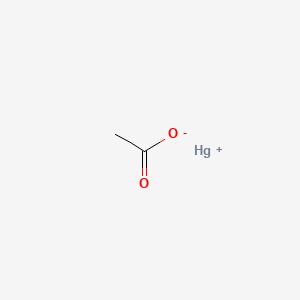 molecular formula C4H6Hg2O4+2 B3275885 Mercurous acetate CAS No. 631-60-7