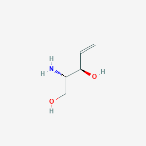 molecular formula C5H11NO2 B3275893 (2S,3R)-2-Aminopent-4-ene-1,3-diol CAS No. 631090-33-0